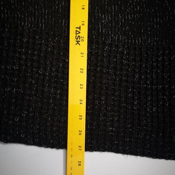 DKNY Ladies Size XL Black w/ Grey Flecks Cowl Neck Straight Fit Sweater - Picture 13 of 13